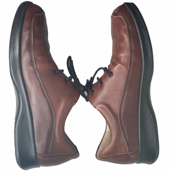 Mens Finn Comfort Brown Leather Lace Up Oxford main image 4